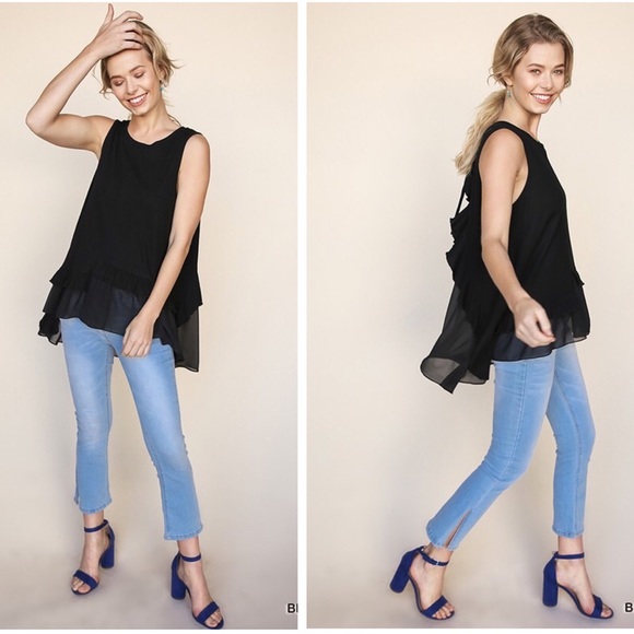 Accepting Offers 🌷Sleeveless Tunic with Ruffle - Picture 2 of 5